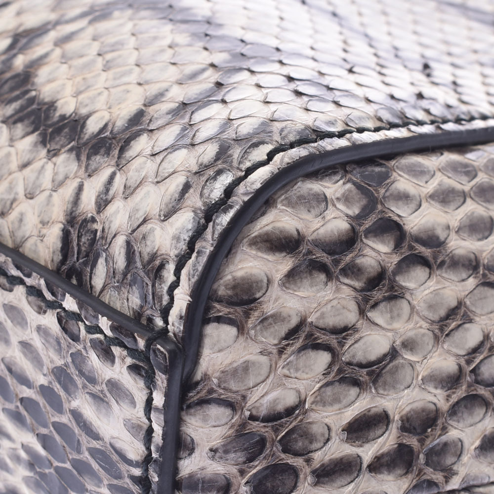 Gucci Nimfair Ivory White Black Python Bamboo Bag - image 9